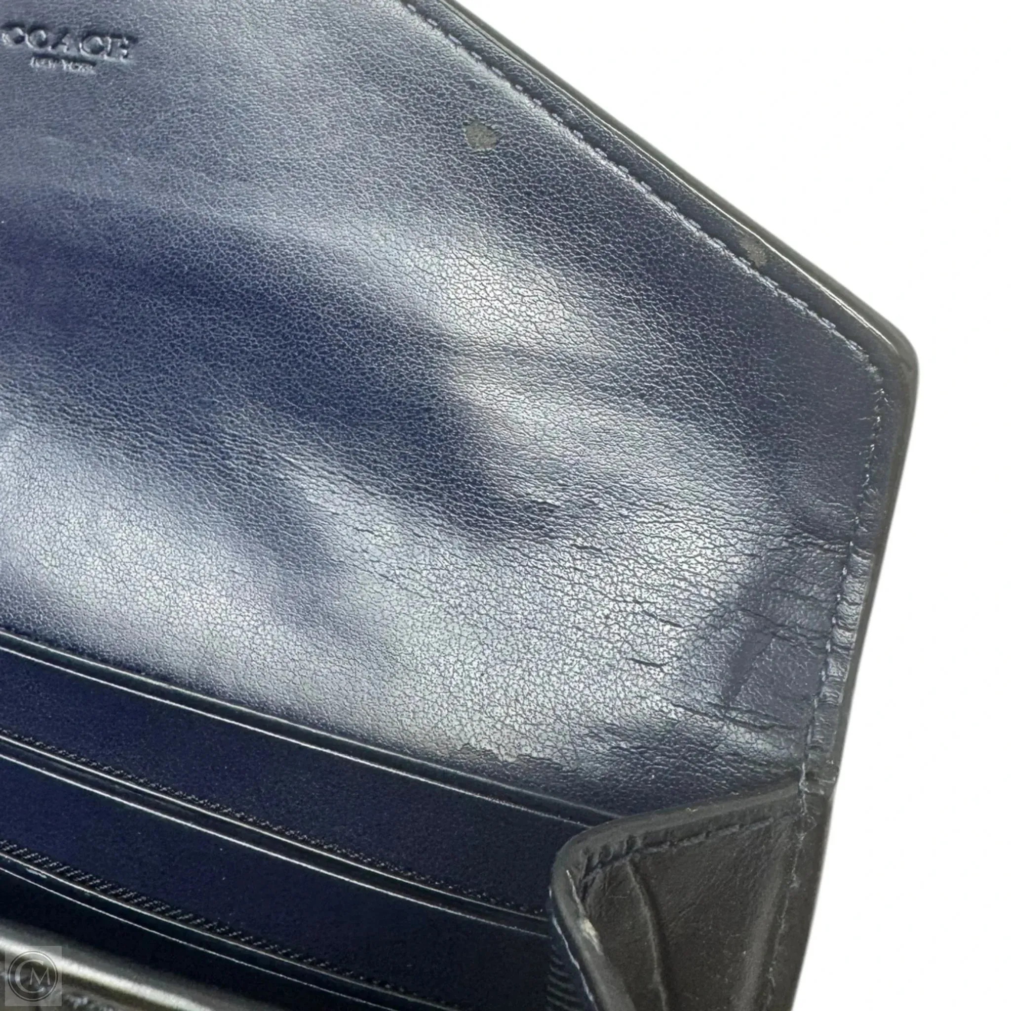 Coach Bags Croc Embossed Envelope Wallet Designer By Coach, Size: Medium