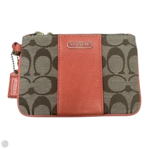 Coach Bags Signature Wristlet Designer By Coach, Size: Small
