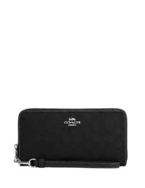 Coach Long Zip Around Wallet In Signature Jacquard Coach Bags