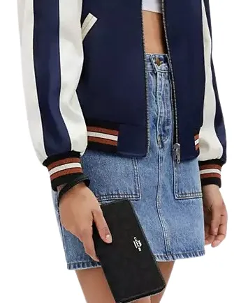 Coach Long Zip Around Wallet In Signature Jacquard Coach Bags