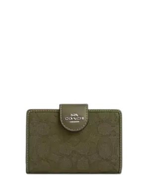 Coach Medium Corner Zip Wallet In Signature Jacquard Coach Bags