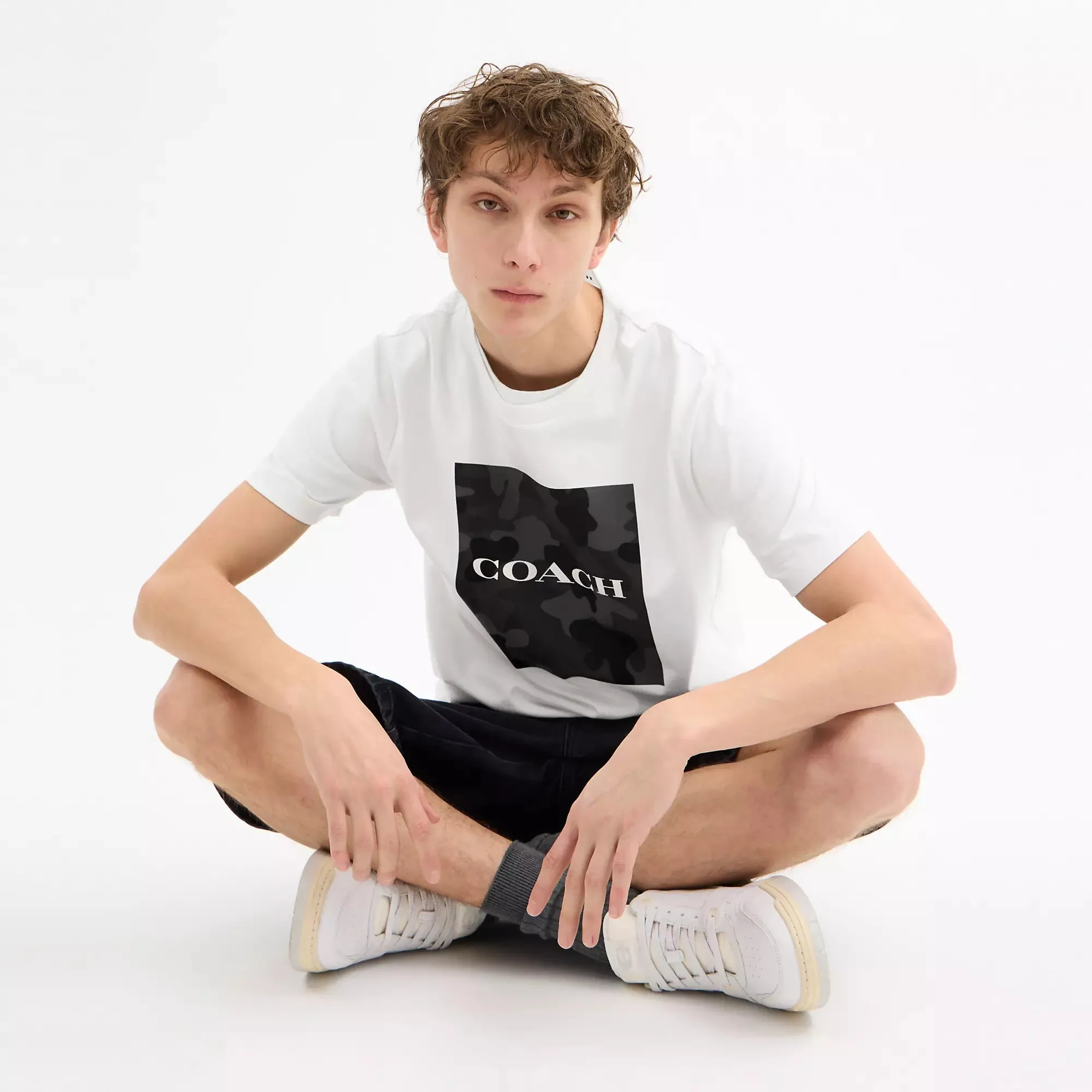 Coach Outlet Camo Classic T Shirt In Organic Cotton COACH Outlet Bags