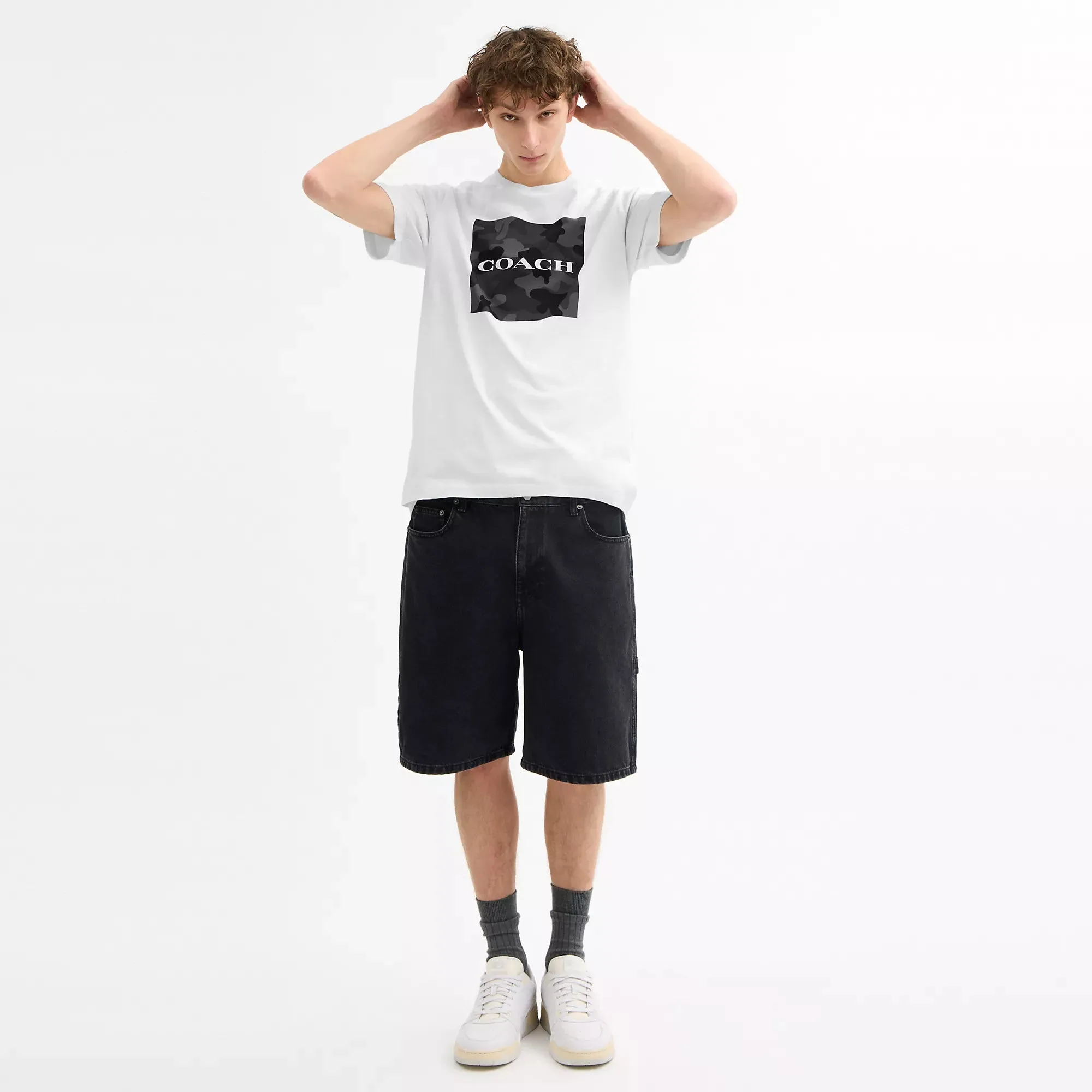 Coach Outlet Camo Classic T Shirt In Organic Cotton COACH Outlet Bags