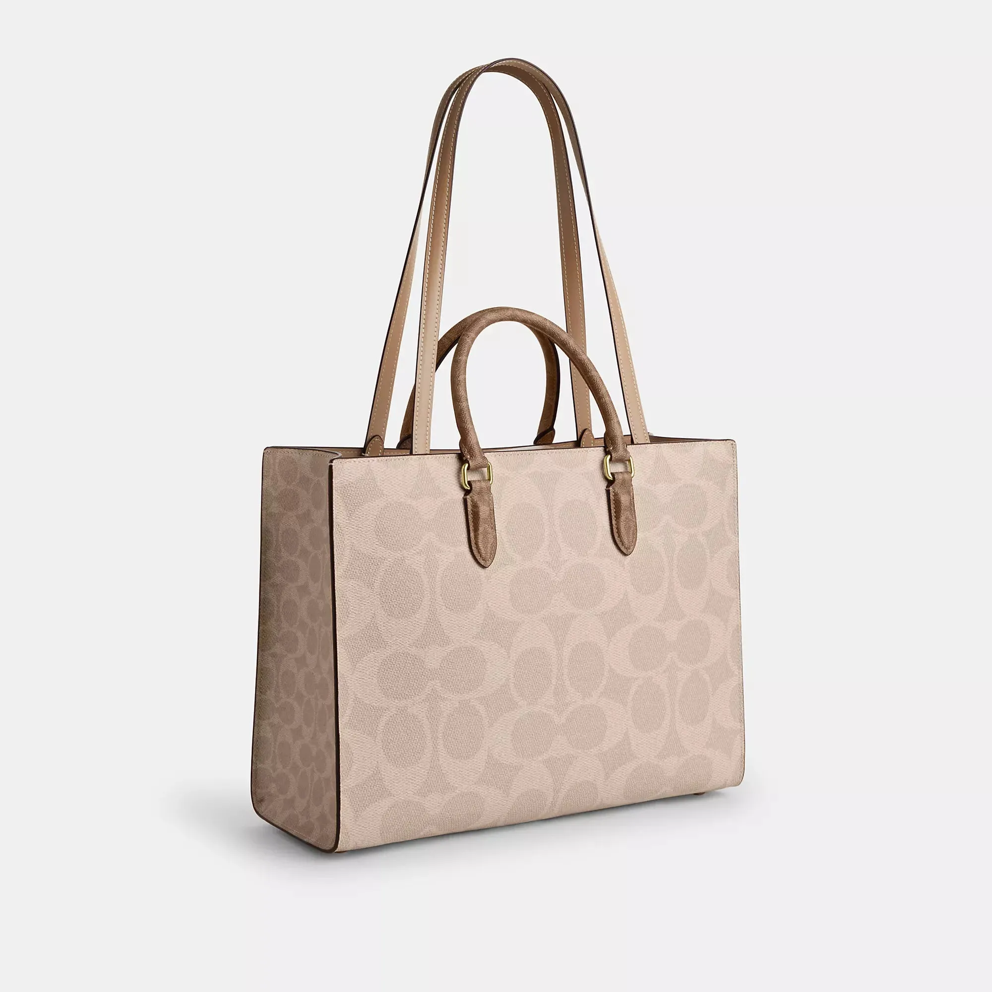Coach Outlet Maggie Tote Bag In Blocked Signature Canvas COACH Outlet Bags
