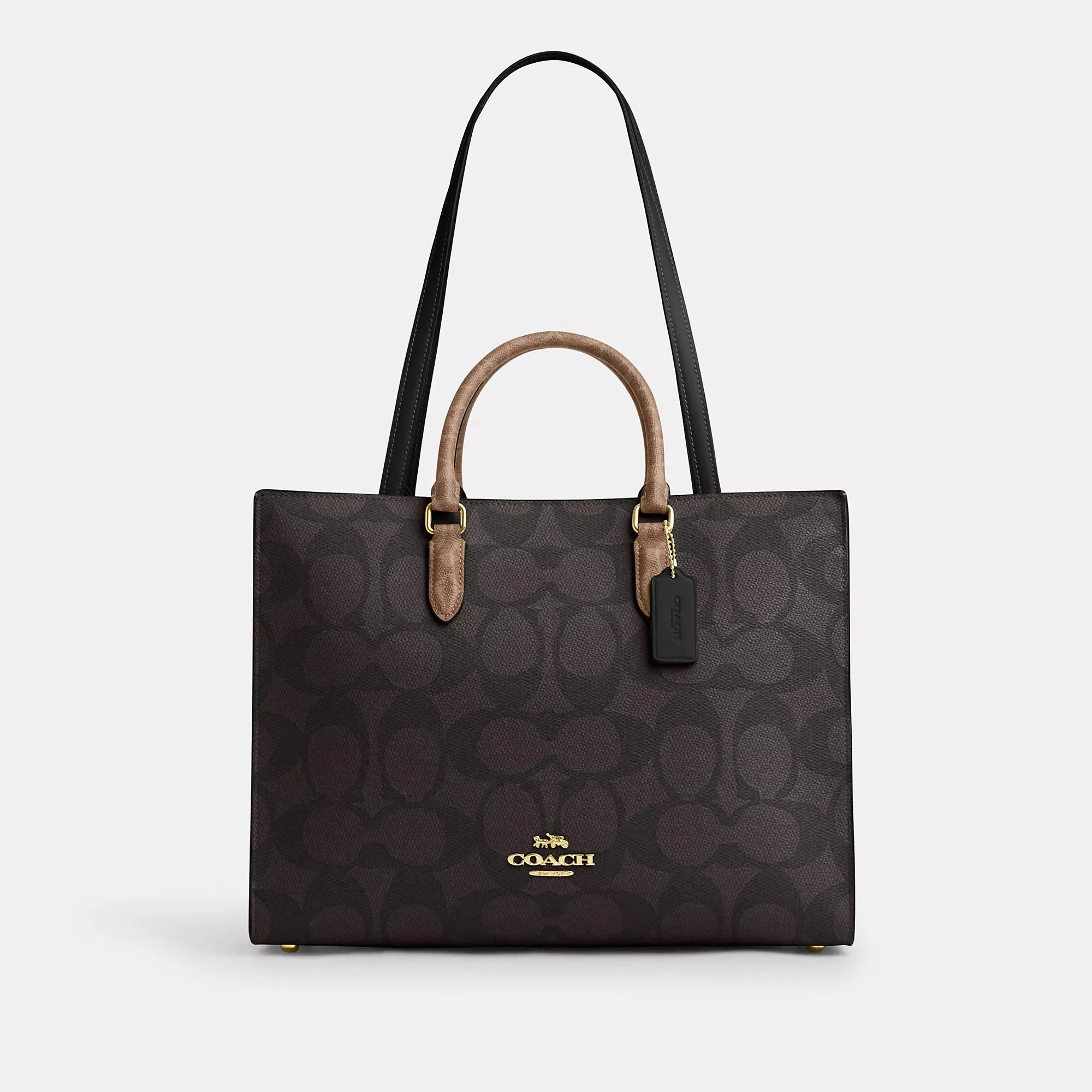 Coach Outlet Maggie Tote Bag In Blocked Signature Canvas COACH Outlet Bags