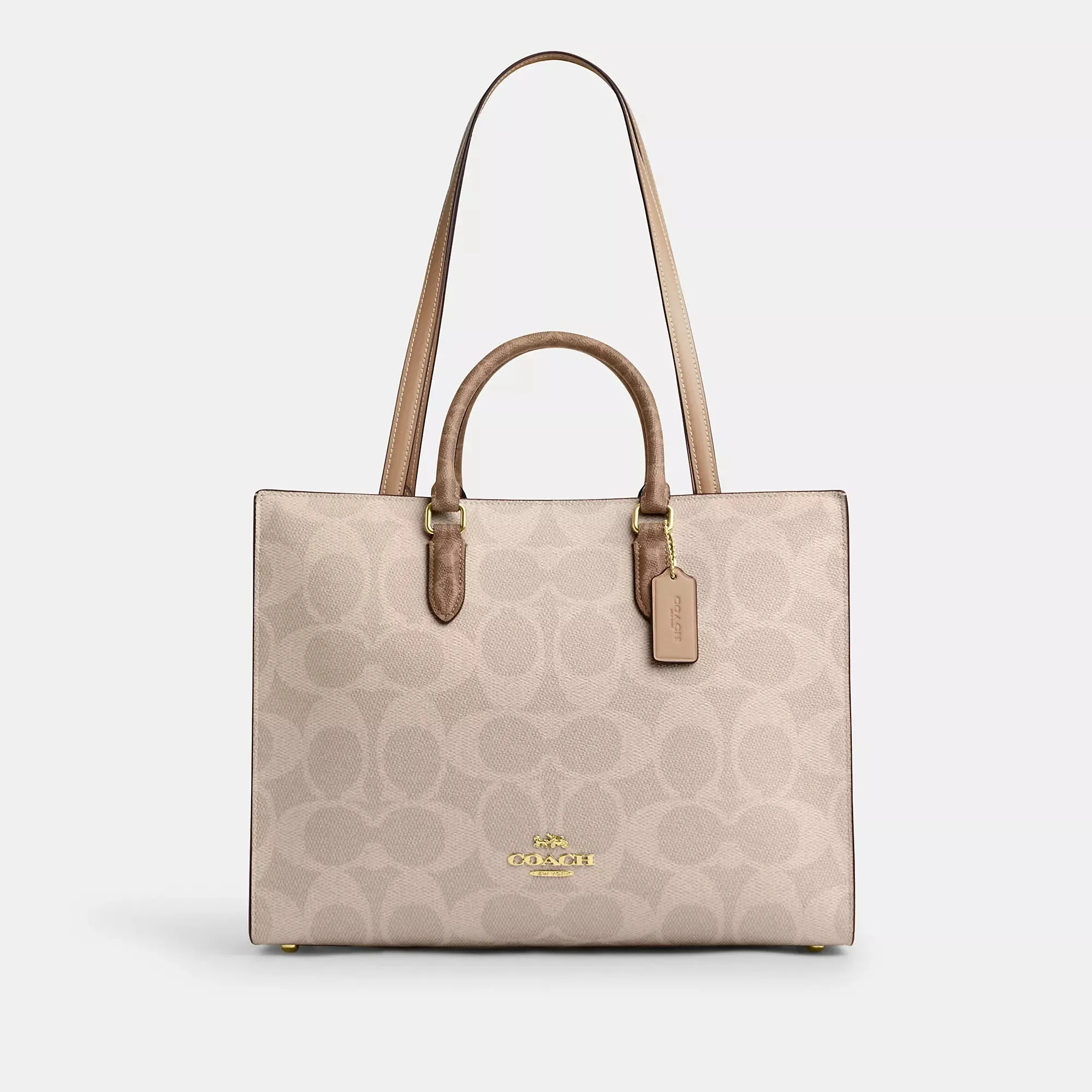Coach Outlet Maggie Tote Bag In Blocked Signature Canvas COACH Outlet Bags