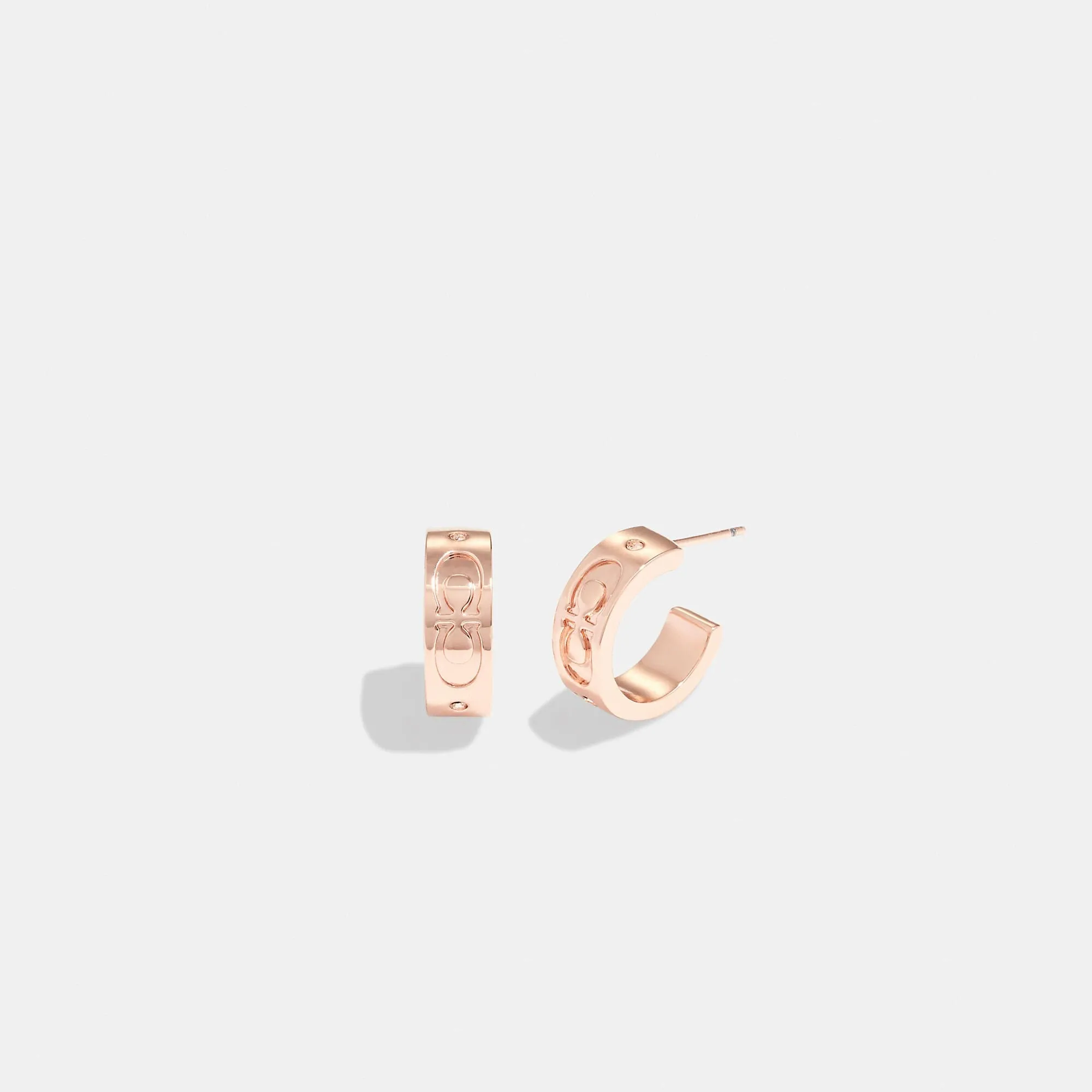 Coach Outlet Signature Huggie Earrings COACH Outlet Bags