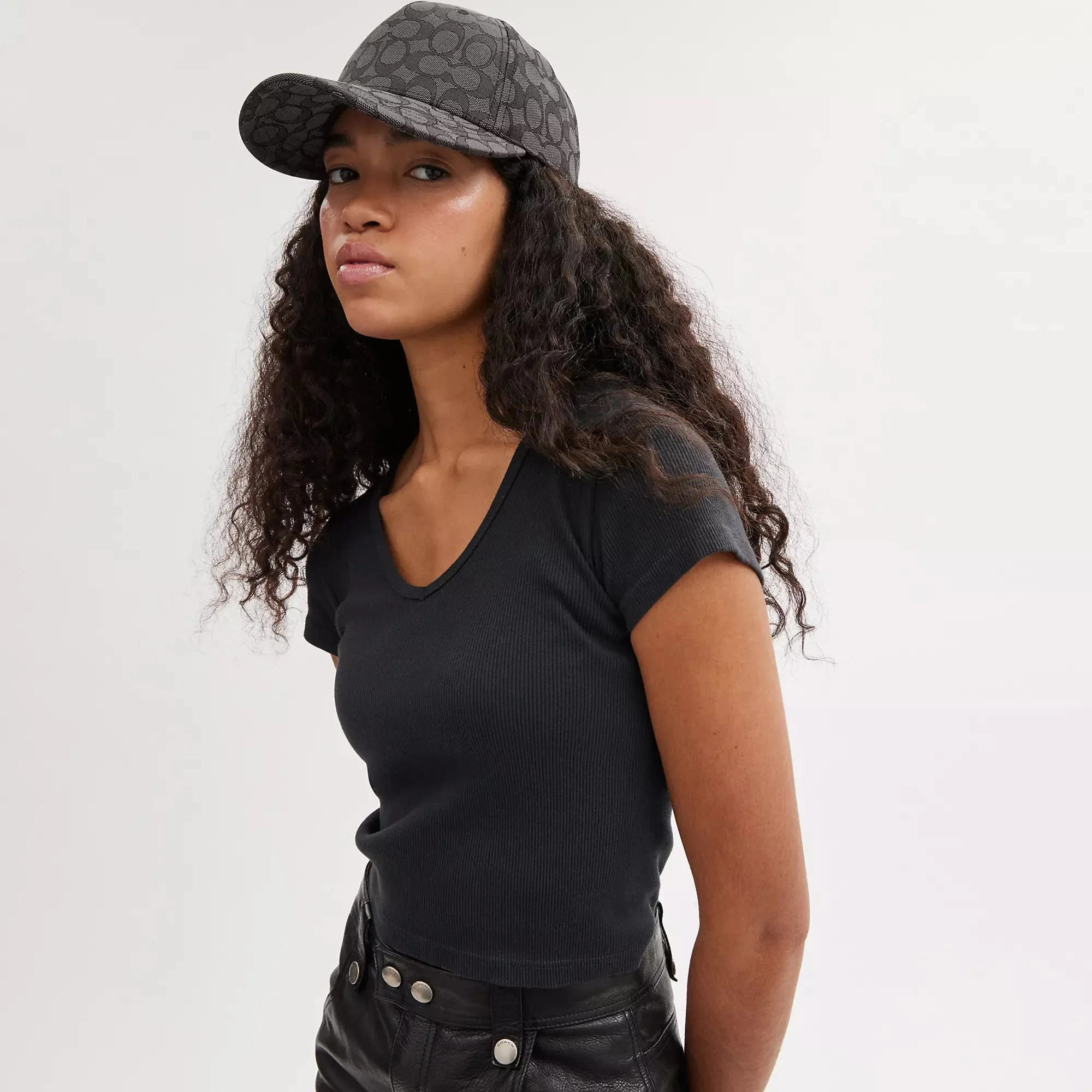 Coach Outlet Signature Jacquard Baseball Hat COACH Outlet Bags
