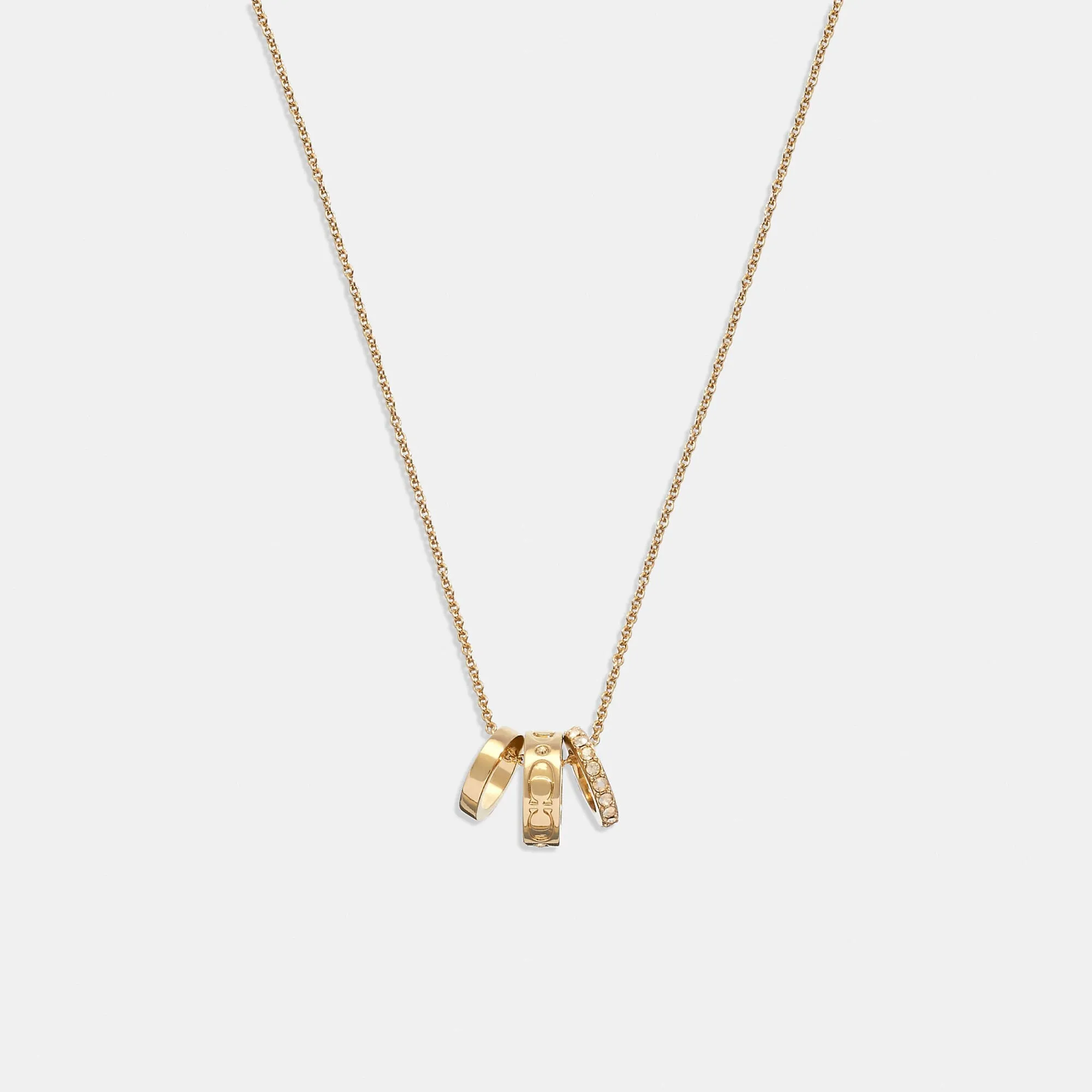Coach Outlet Signature Rondell Necklace COACH Outlet Bags