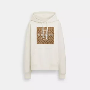 Coach Outlet Signature Square Hoodie COACH Outlet Bags