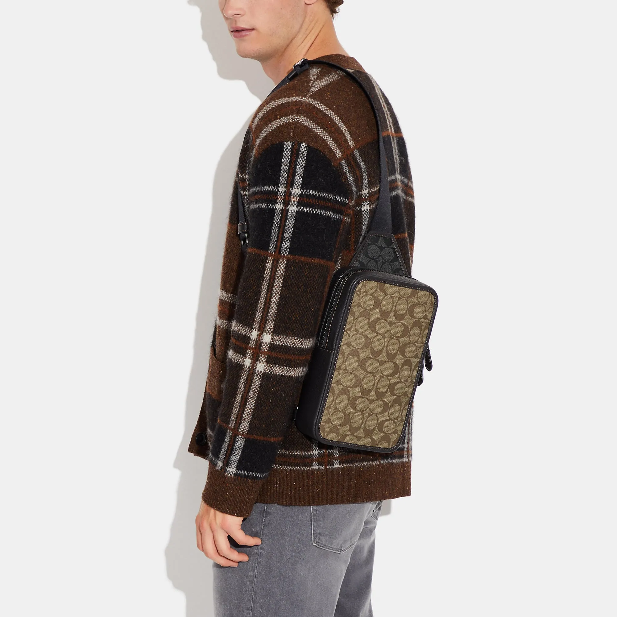 Coach Outlet Sullivan Pack In Blocked Signature Canvas COACH Outlet Bags