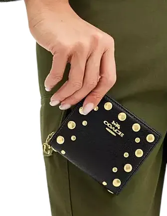 Coach Snap Wallet With Rivets Coach Bags