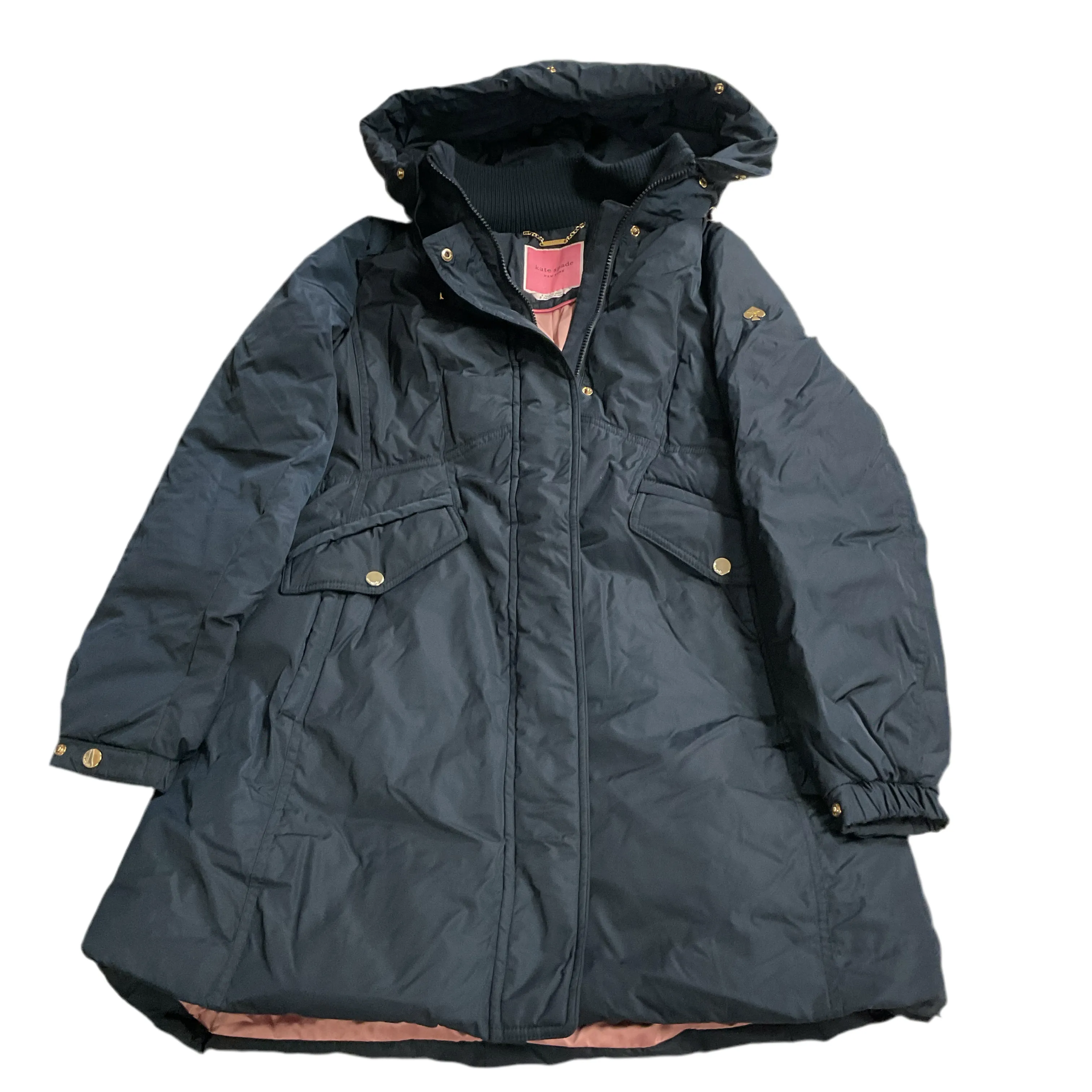 Coat Designer By Kate Spade In Navy, Size:S Kate Spade Bags