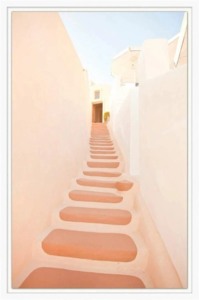 Colored Stairs 3 Framed Wall Art 