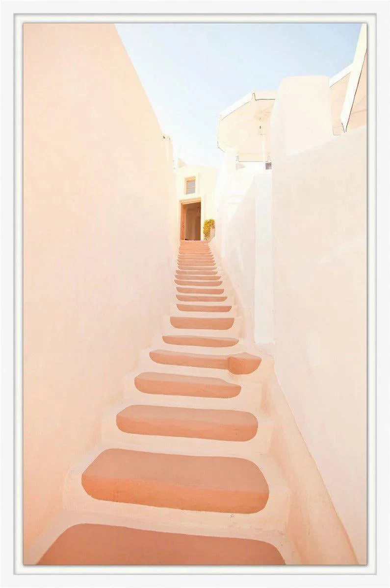 Colored Stairs 3 Framed Wall Art 