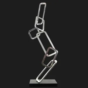 Contemporary Italian Aluminium Hand-Made Geometric Modern Sculpture 