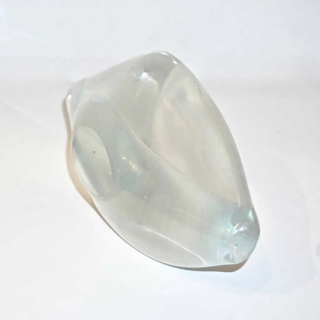 Contemporary Italian Crystal Murano Glass Lips Decorative Art Modern Sculpture