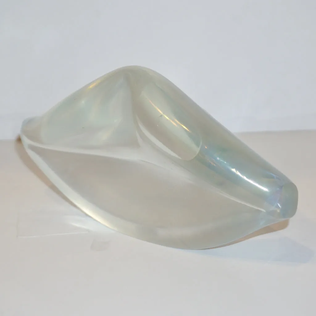 Contemporary Italian Crystal Murano Glass Lips Decorative Art Modern Sculpture