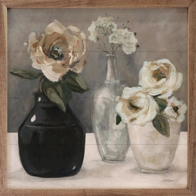 Contrasting Focus I By Carol Robinson Wood Framed Print 