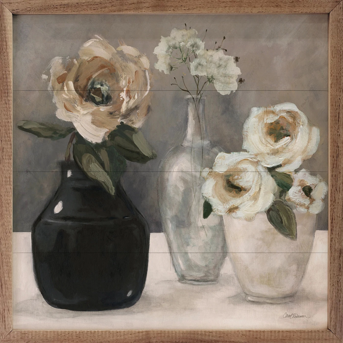 Contrasting Focus I By Carol Robinson Wood Framed Print 