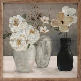 Contrasting Focus II By Carol Robinson Wood Framed Print 