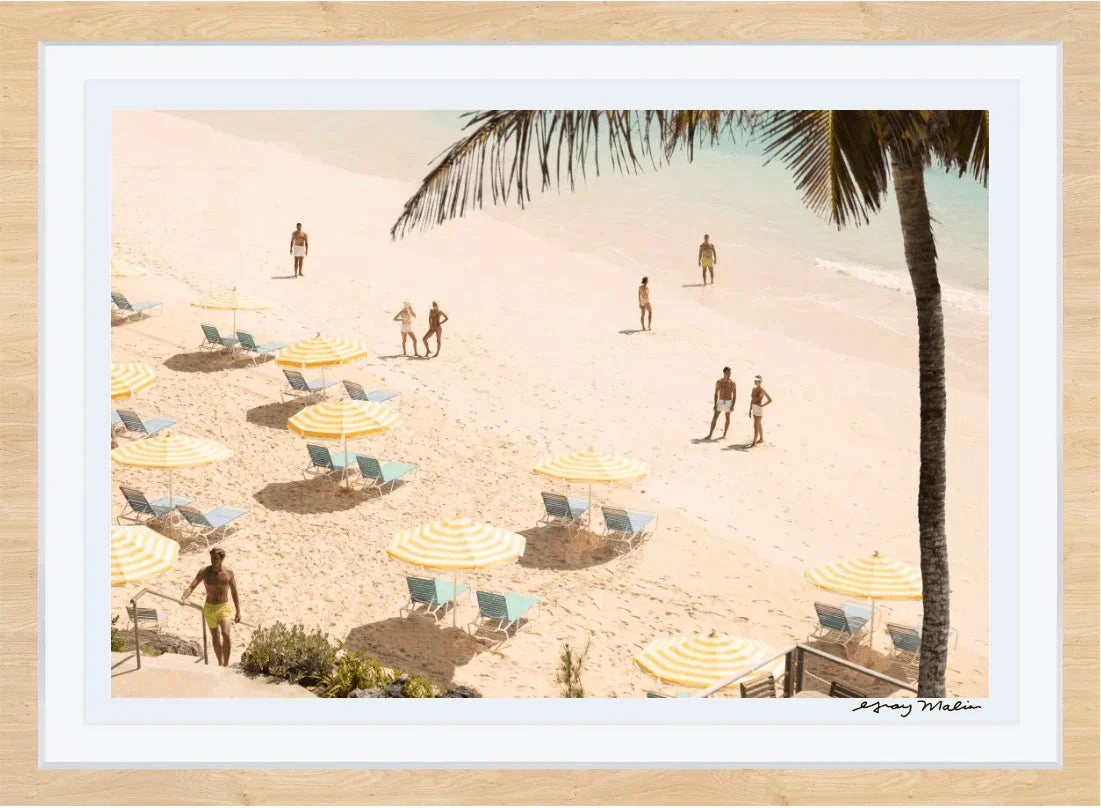 Coral Beach Club Print by Gray Malin