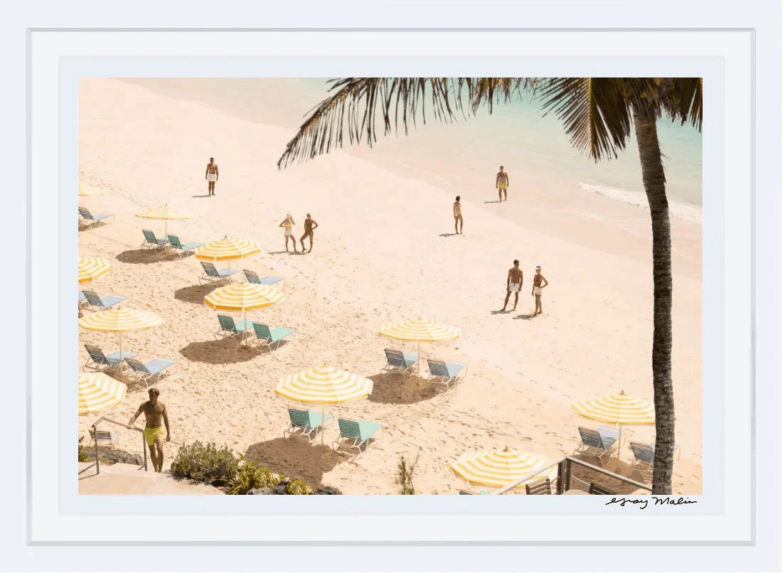 Coral Beach Club Print by Gray Malin