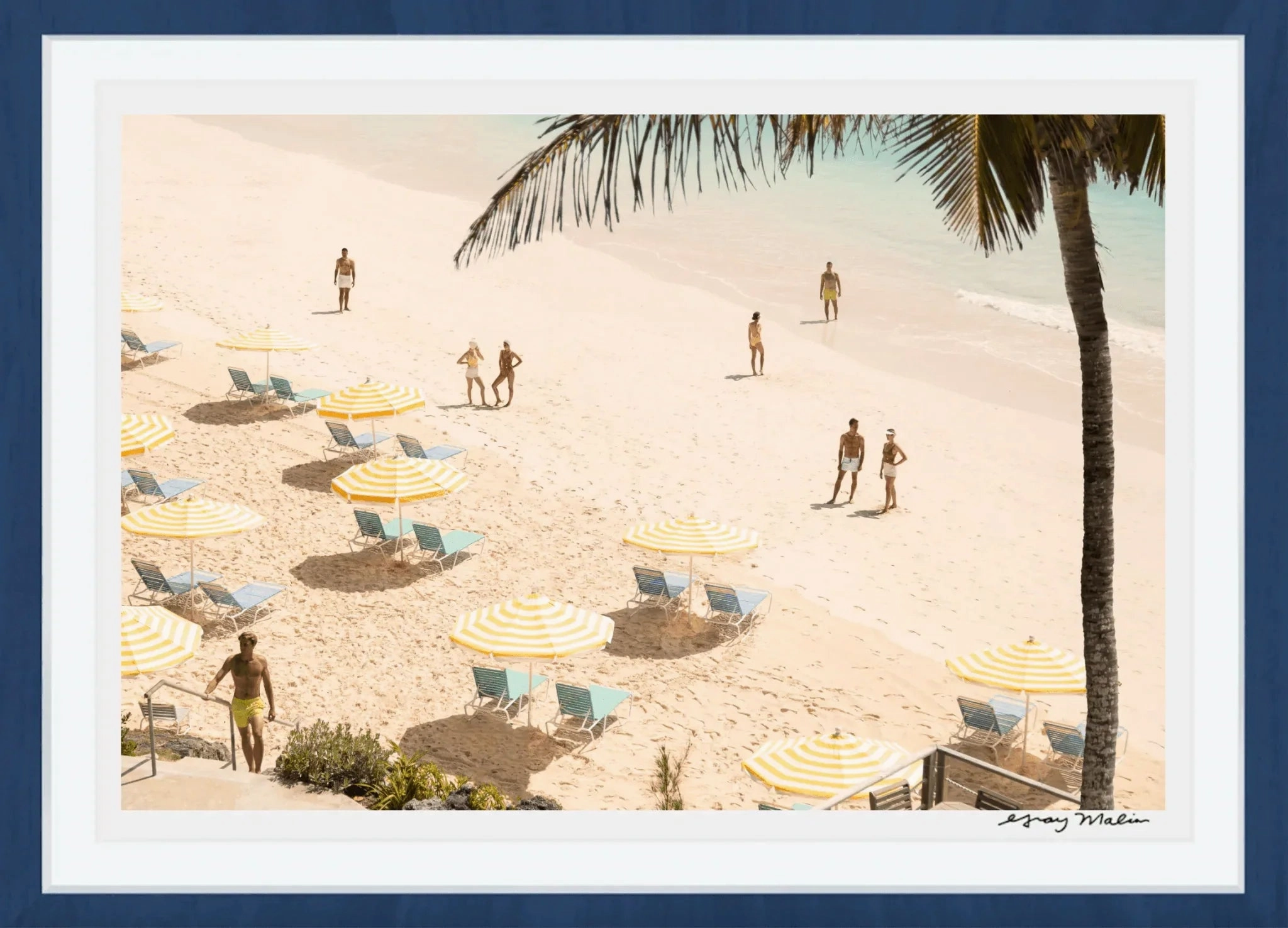 Coral Beach Club Print by Gray Malin