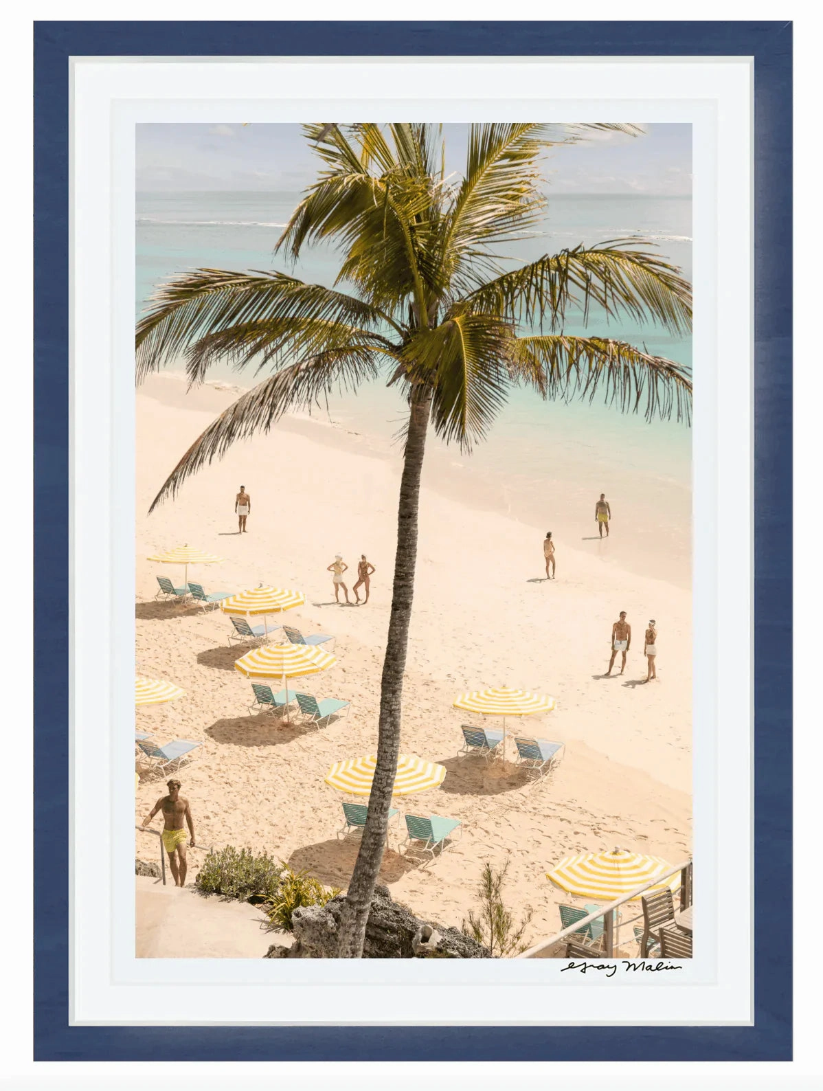 Coral Beach Club Vertical Print by Gray Malin