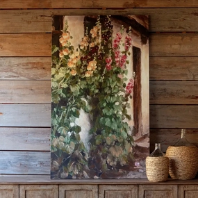 Cottage Hollyhocks Remarque 