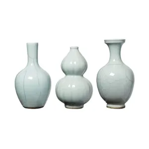 Crackle Celadon Bud Vase - 3 Sizes 