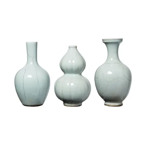 Crackle Celadon Bud Vase - 3 Sizes 