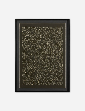 Cream On Black Glimmer by Laurel-Dawn Latshaw 