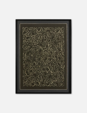 Cream On Black Glimmer by Laurel-Dawn Latshaw 
