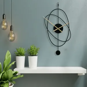 CRISS CROSS WALL CLOCK 