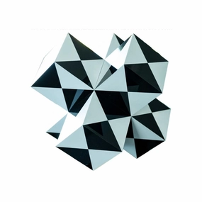 Cube Sculpture - Black and White 
