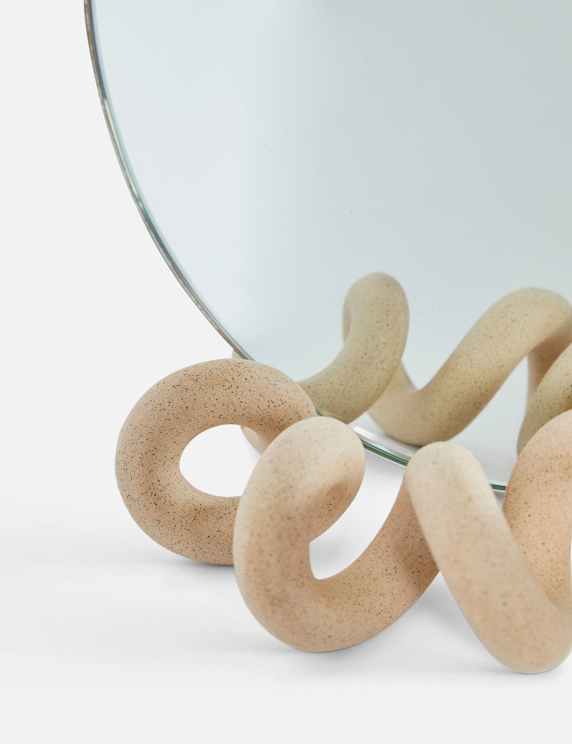 Curlee Table Mirror by SIN Ceramics