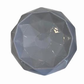 Cut Centerpiece Stone Grey Glossy 