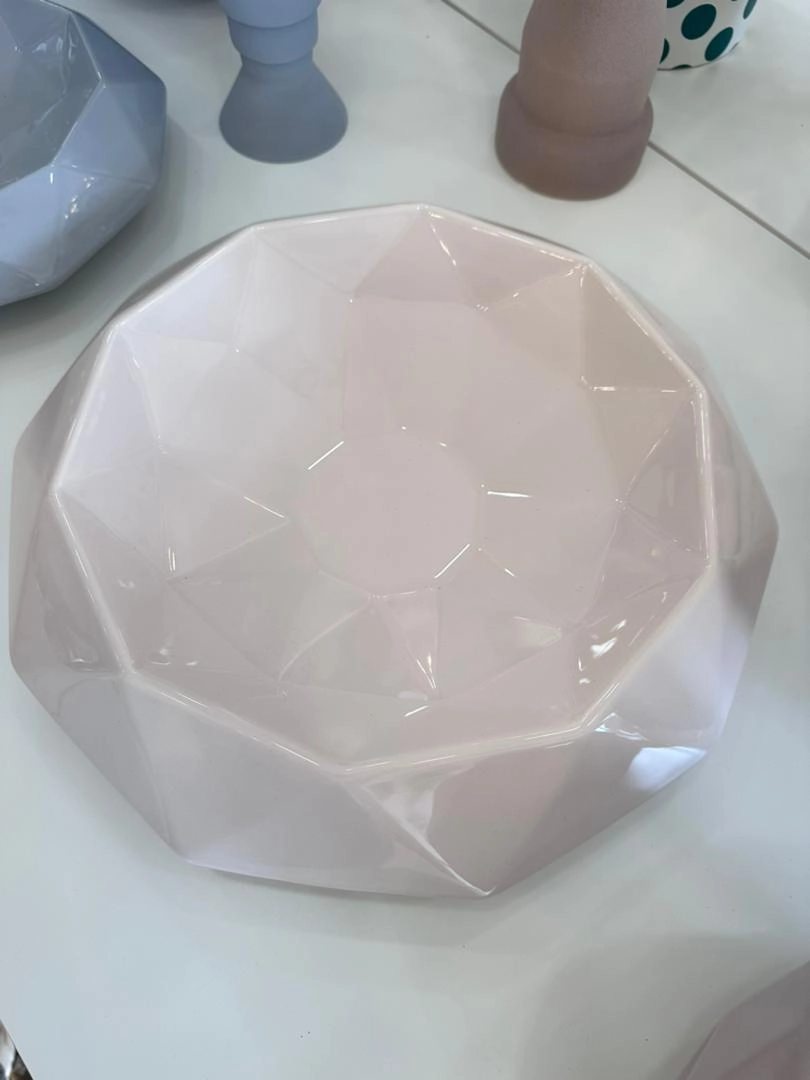 Cut Centerpiece Tea Pink Glossy