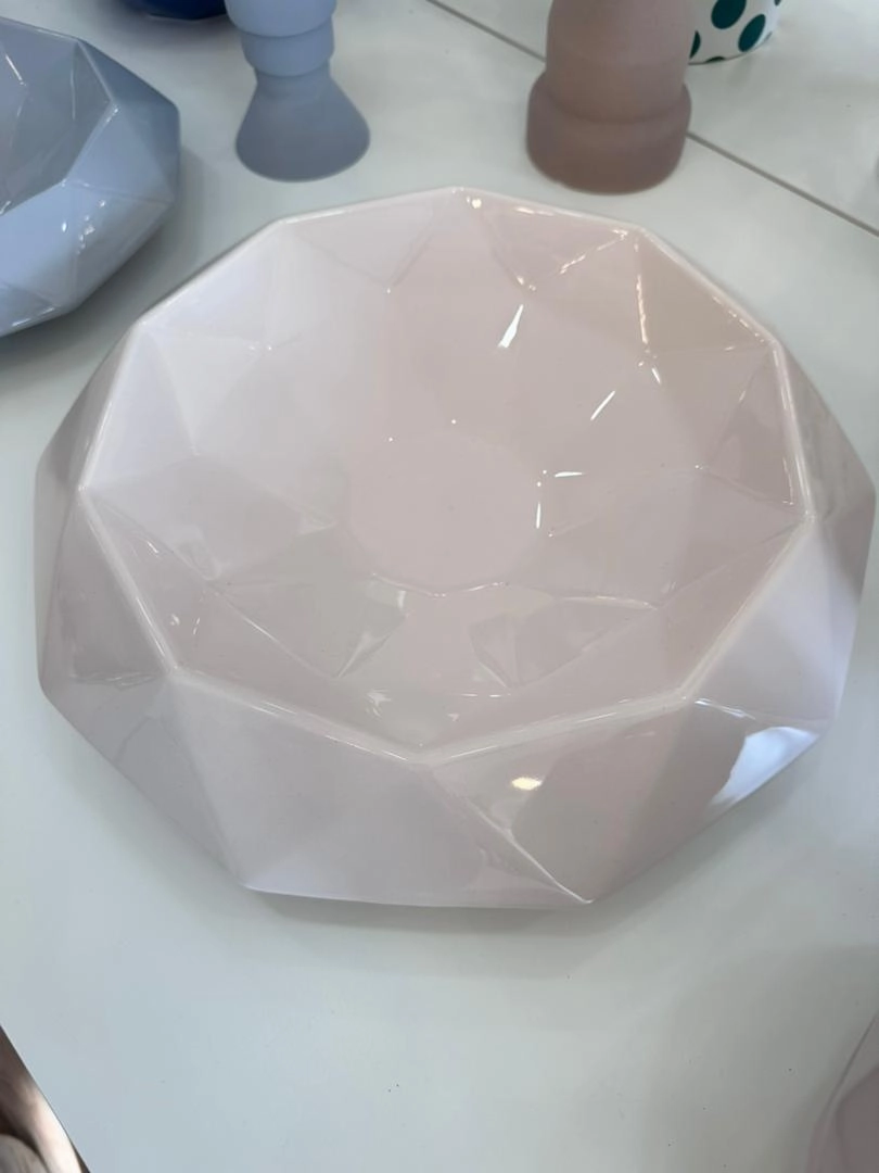 Cut Centerpiece Tea Pink Glossy