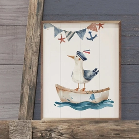 Cute Sailor Wood Framed Print 