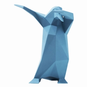 Dab Penguin - Sculpture Glossy Blue -- 