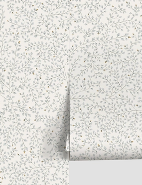 Dainty Leaves Wallpaper by Rylee   Cru 
