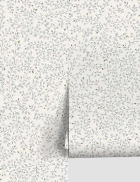 Dainty Leaves Wallpaper by Rylee   Cru 