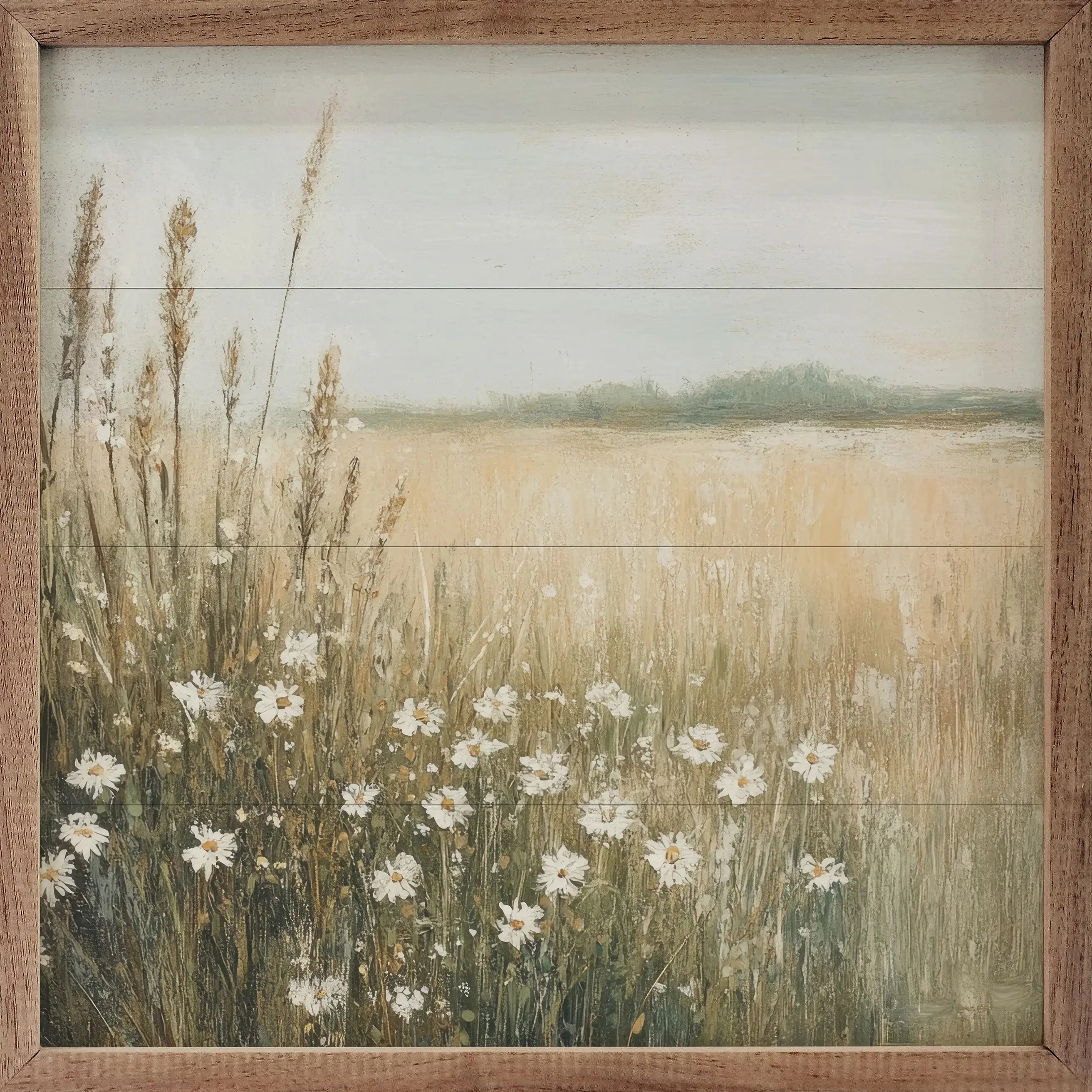 Daisy Dream Wood Framed Print