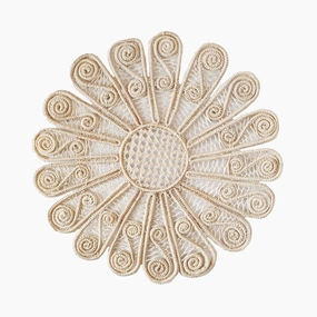 Daisy Iraca Placemat - Straw Raffia Tableware 