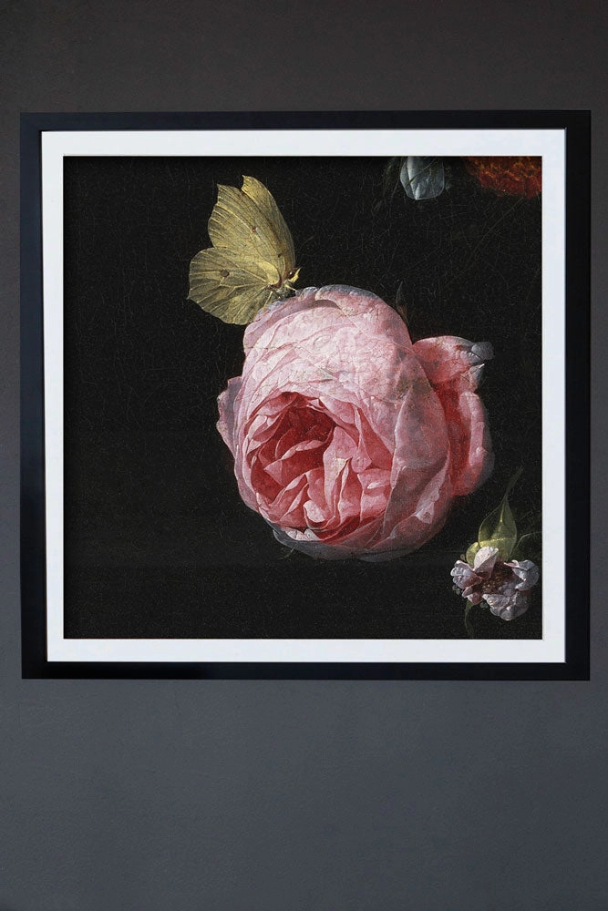 Dark Rose Art Print 