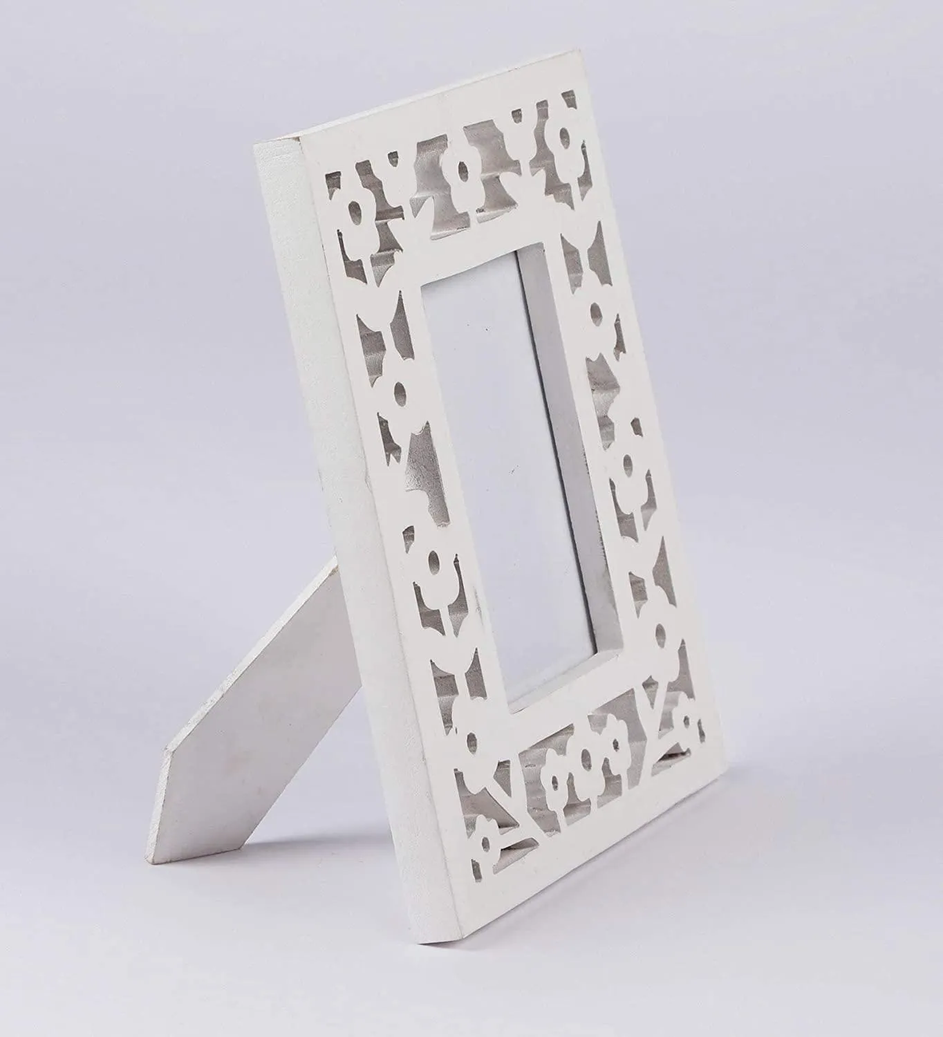 Decorative and Hand Crafted Metal Inlay Table Top Wooden Photo Frame AHPF22 (Size: 25 cm x 20 cm x2 cm)