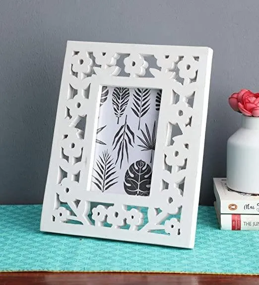Decorative and Hand Crafted Metal Inlay Table Top Wooden Photo Frame AHPF22 (Size: 25 cm x 20 cm x2 cm) 