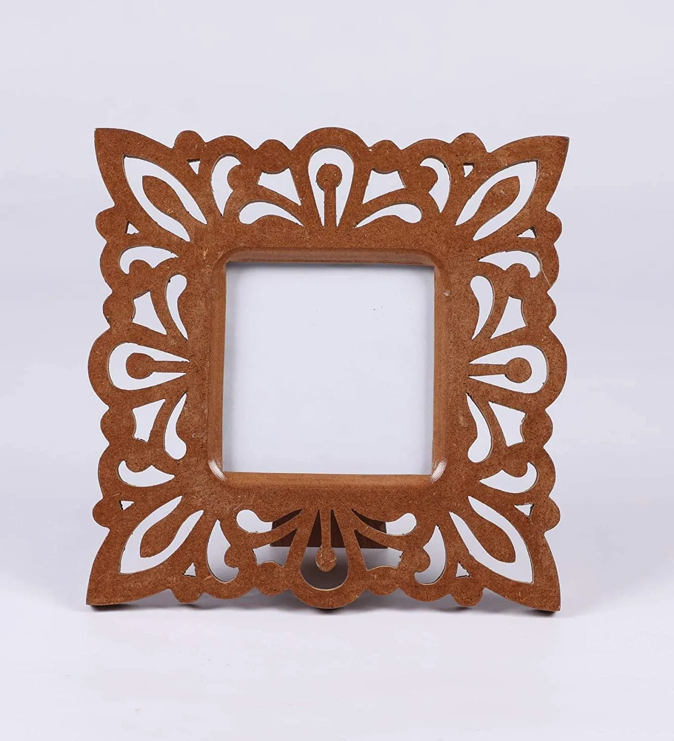 Decorative Hand Crafted Wooden Photo Frame (27 X 27 X 1.5 cm), (Model: TUS-PF-18), Brown Visit the The Urban Store Store